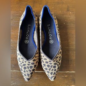 Rothy’s animal print 8W, excellent condition.